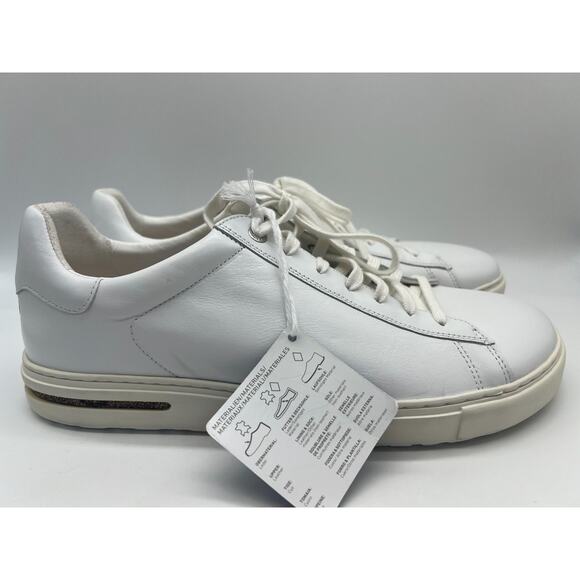 Birkenstock Bend Low White Leather Shoes Size Men's 11 NEW - Picture 1 of 16